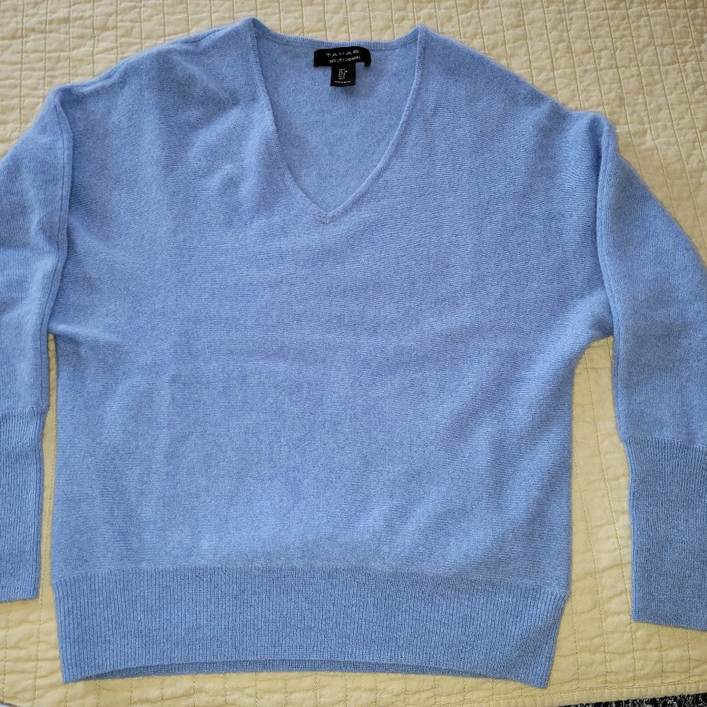 Tahari Cashmere V-neck Sweater
